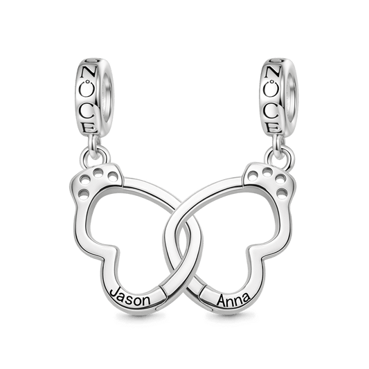 Gnoce Personalized Openable Lover's Handcuff Pendant Dangle Charm_1