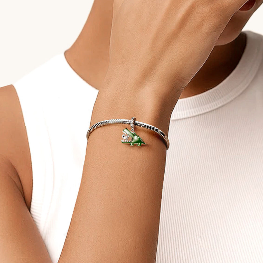 Gnoce Toothpick Bird Crocodile Pendant Dangle Charm_2