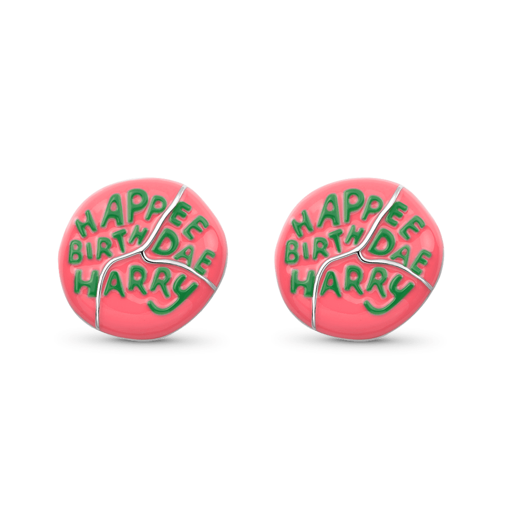 Gnoce Harry Potter Hagrid Birthday Cake Stud Earrings_2