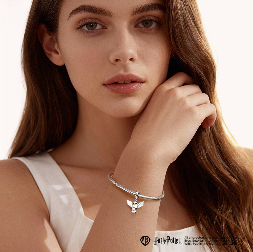 Gnoce Harry Potter Hedwig Snow Owl Pendant Dangle Charm_5