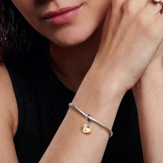 Gnoce Duck & Turtle Engravable Pendant Dangle Charm_2