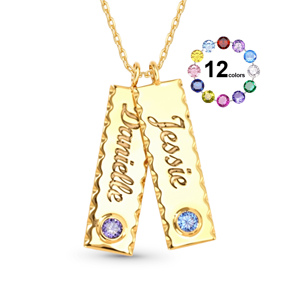 Gnoce Double Personalized Tag Name Necklace_1