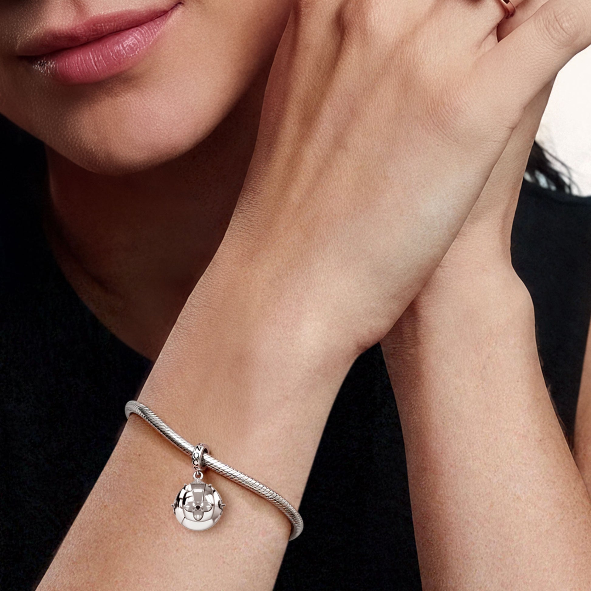 Gnoce Openable Ball Cross Pendant Dangle Charm_4