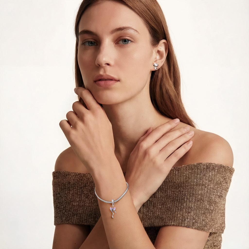 Gnoce Lucky Magic Wand Customized Birthstone Pendant Dangle Charm_4