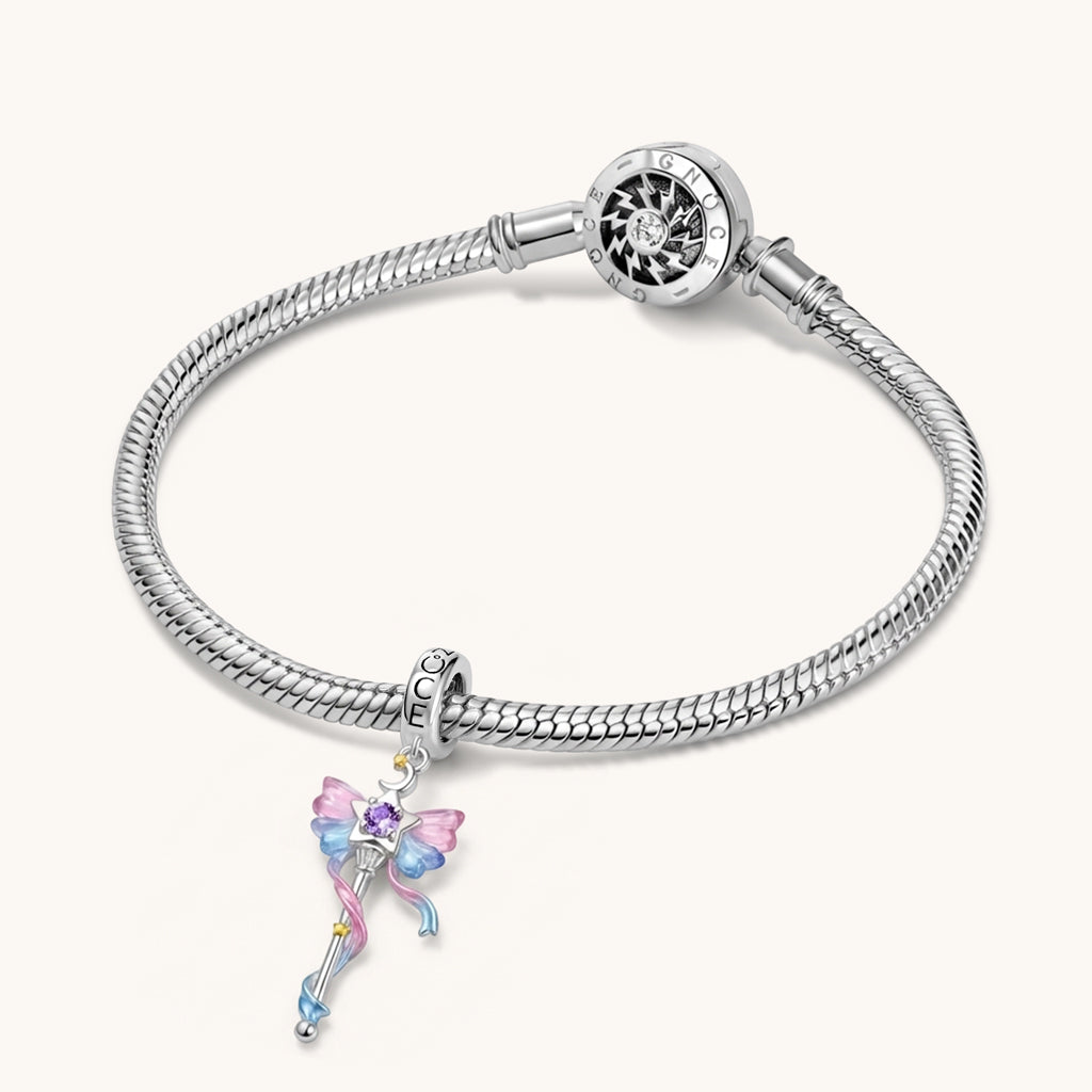 Gnoce Lucky Magic Wand Customized Birthstone Pendant Dangle Charm_3