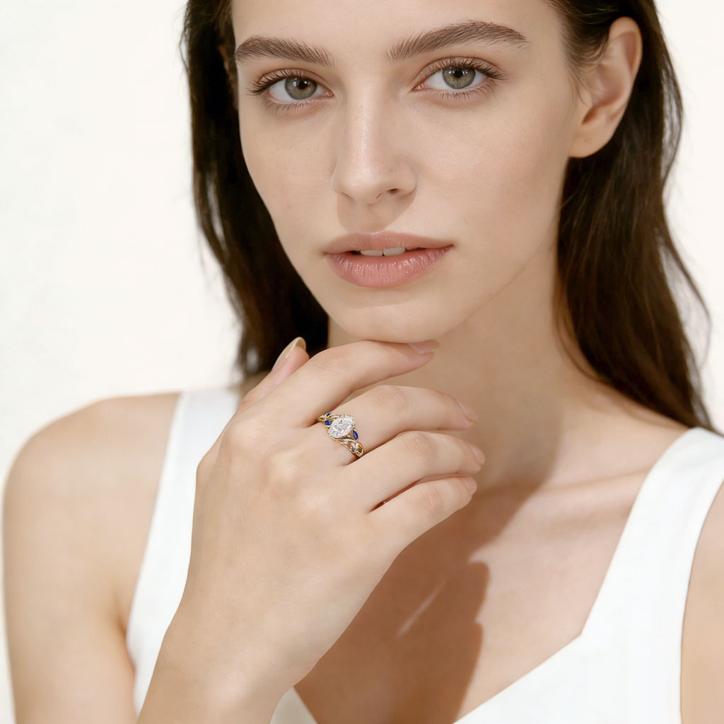 Gnoce Leafy Oval-cut Engagement Ring_3