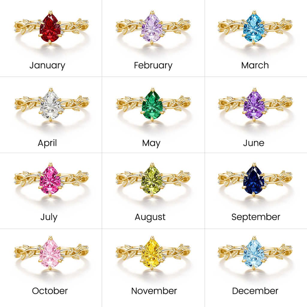 Gnoce Nature-Inspired Leaf & Vine Radiant-cut  Engagement Ring_5