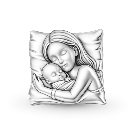 Gnoce Mother's Day Mother & Child Throw Pillow Charm_1