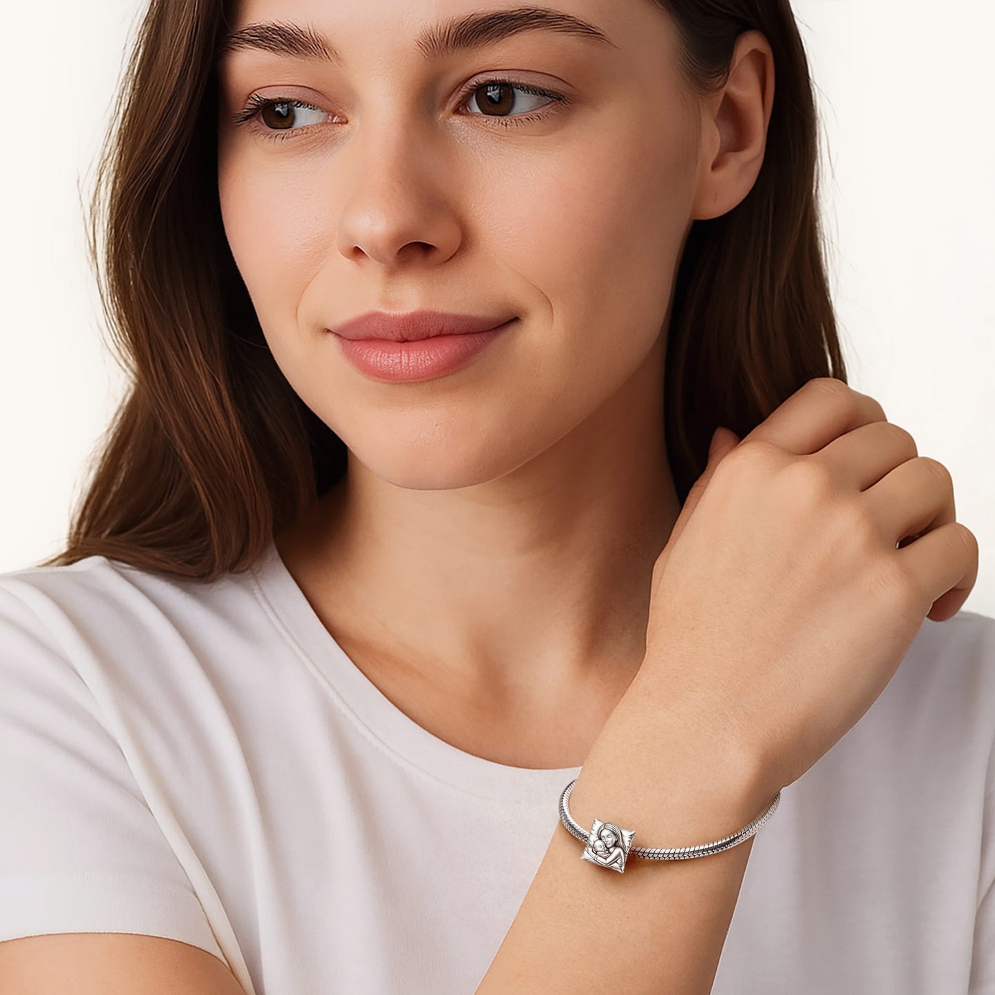 Gnoce Mother's Day Mother & Child Throw Pillow Charm_4