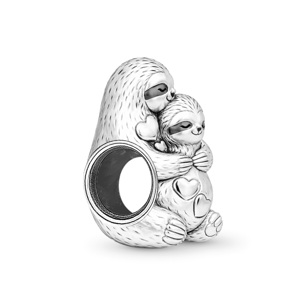 Gnoce Mother's Day Sloth Mother & Child Charm_5