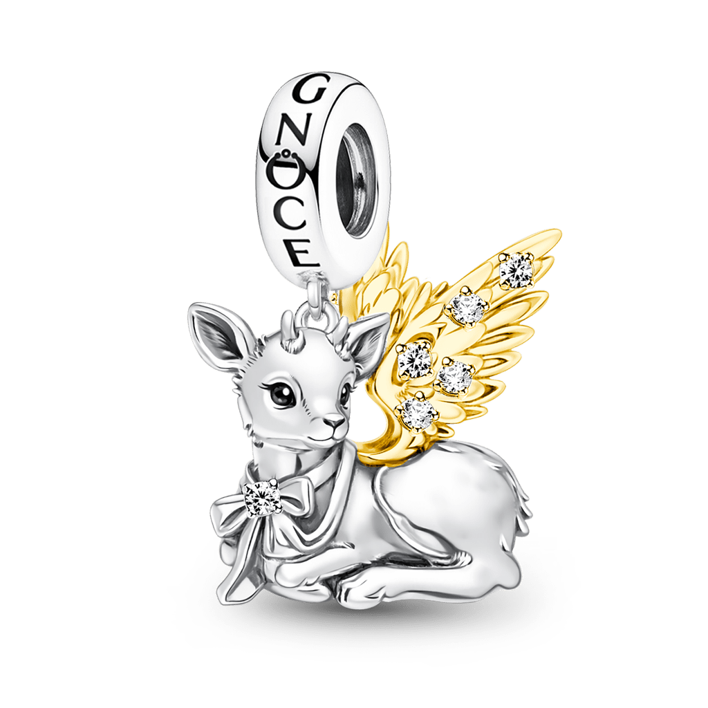 Gnoce Angel Deer Pendant Dangle Charm_1