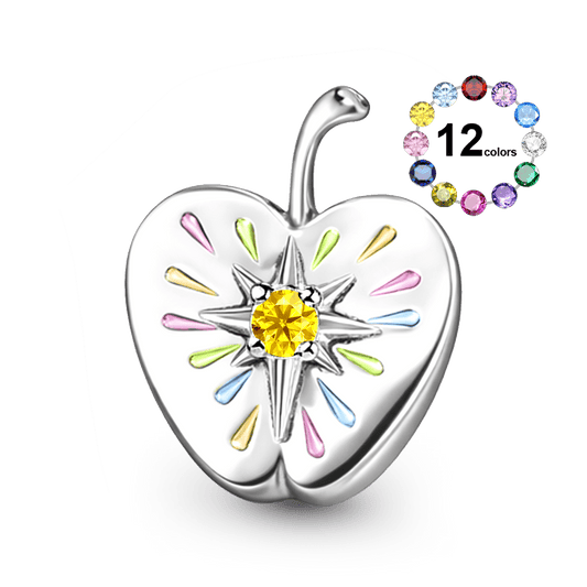 Gnoce Wishing Apple Customized Birthstone Charm_1