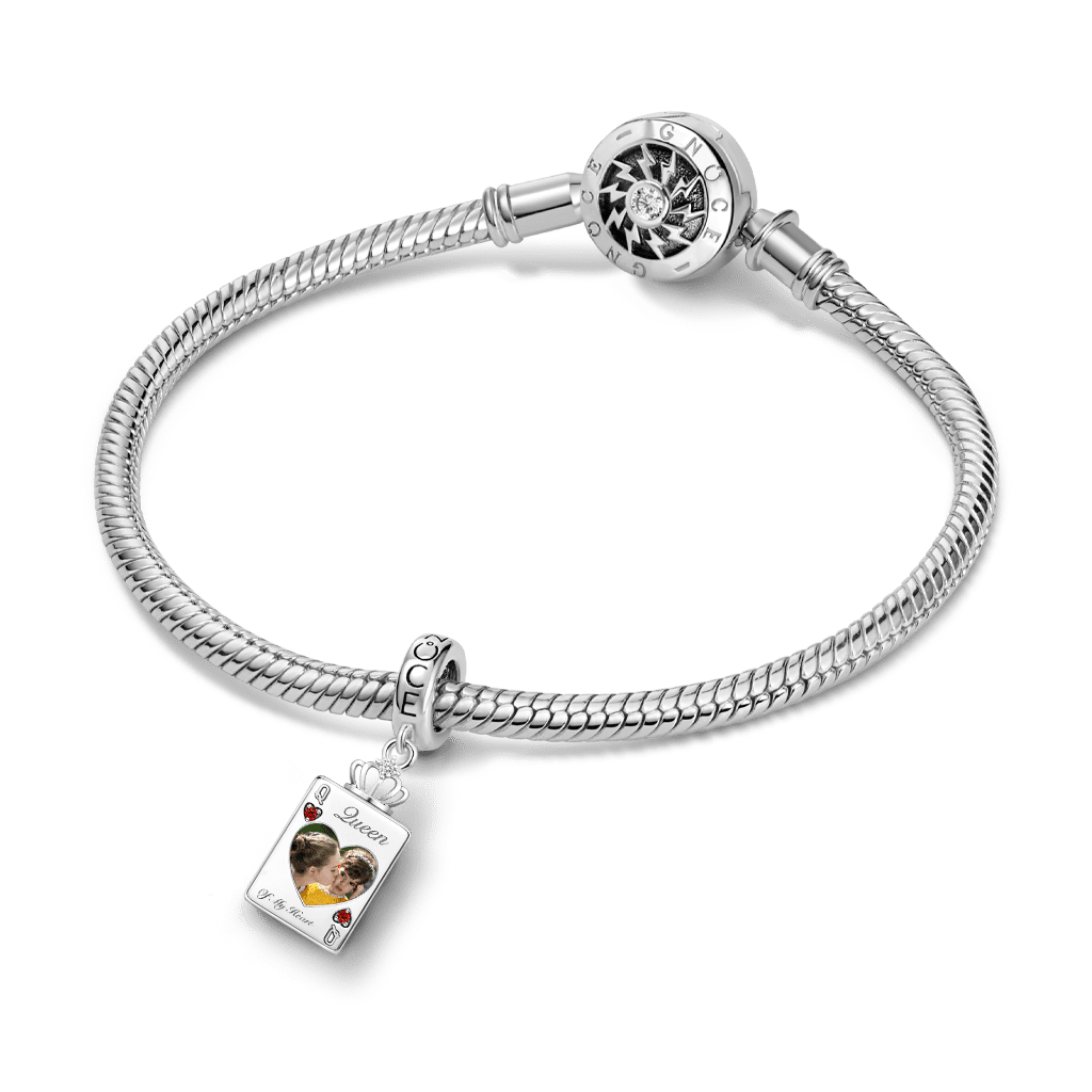 Gnoce Mother's Day Queen Poker Customized Photo Charm_2