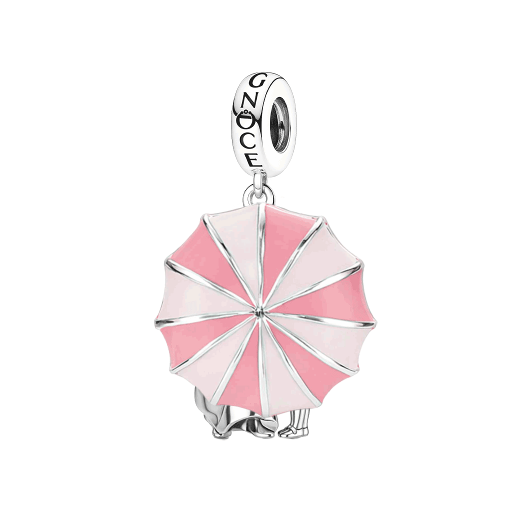 Gnoce Mother & Daughter Under Umbrella Pendant Dangle Charm_1