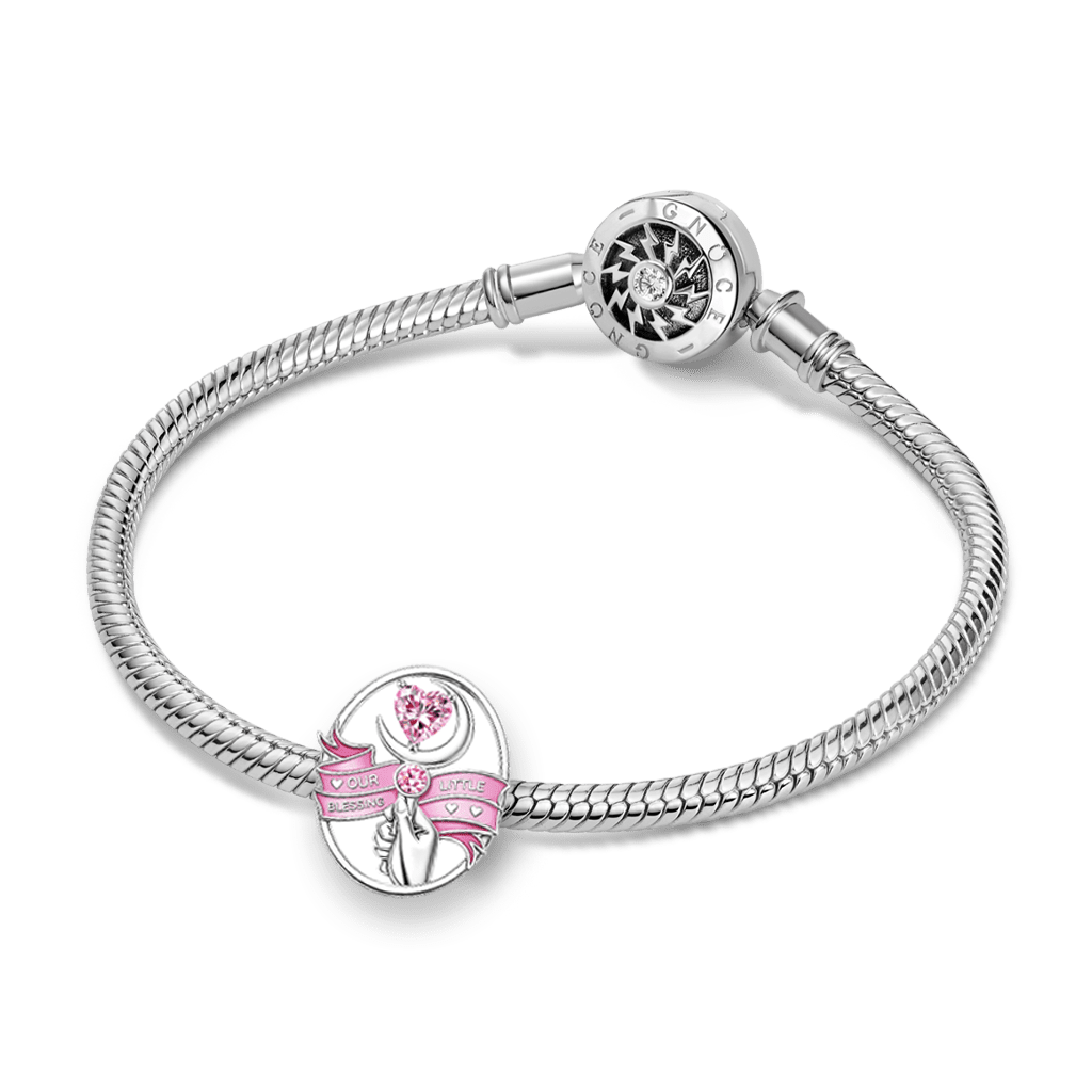 Gnoce Mother's Day Blessing for Newborn Magic Photo Birthstone Charm_4
