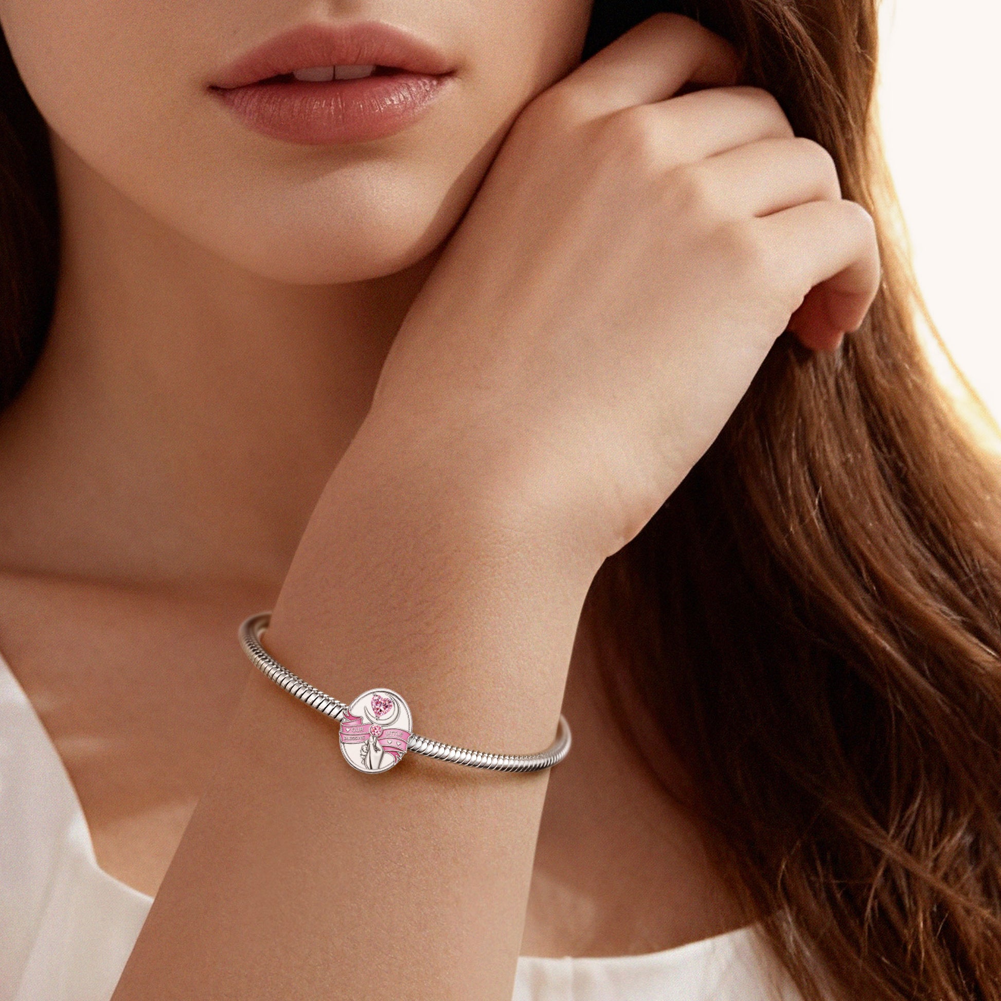 Gnoce Mother's Day Blessing for Newborn Magic Photo Birthstone Charm_3