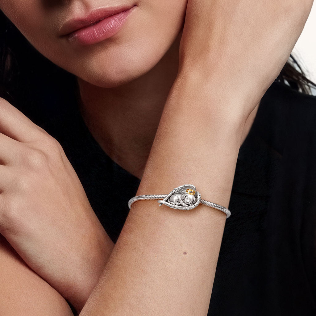 Gnoce Pet Memorial Dog Engravable Charm_2