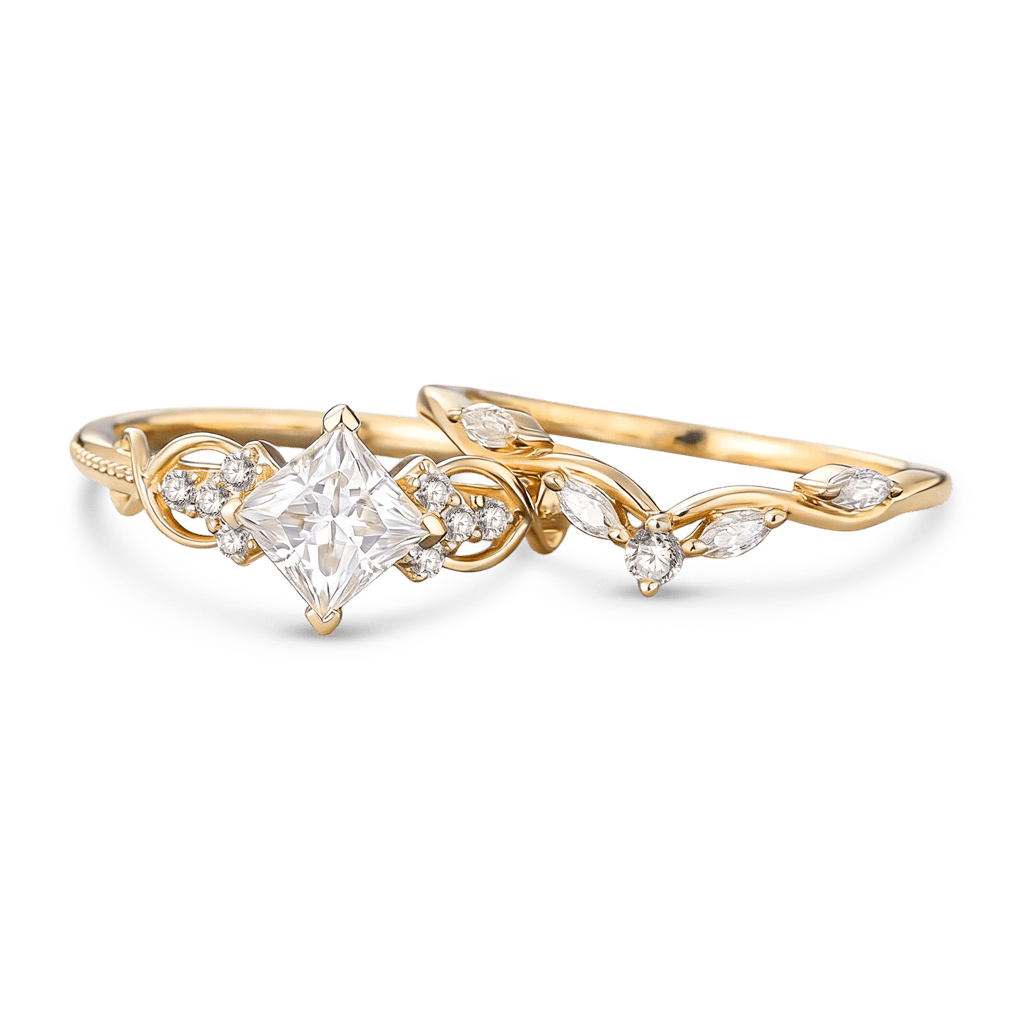 Gnoce Infinity Love Princess-cut Promise Ring_4