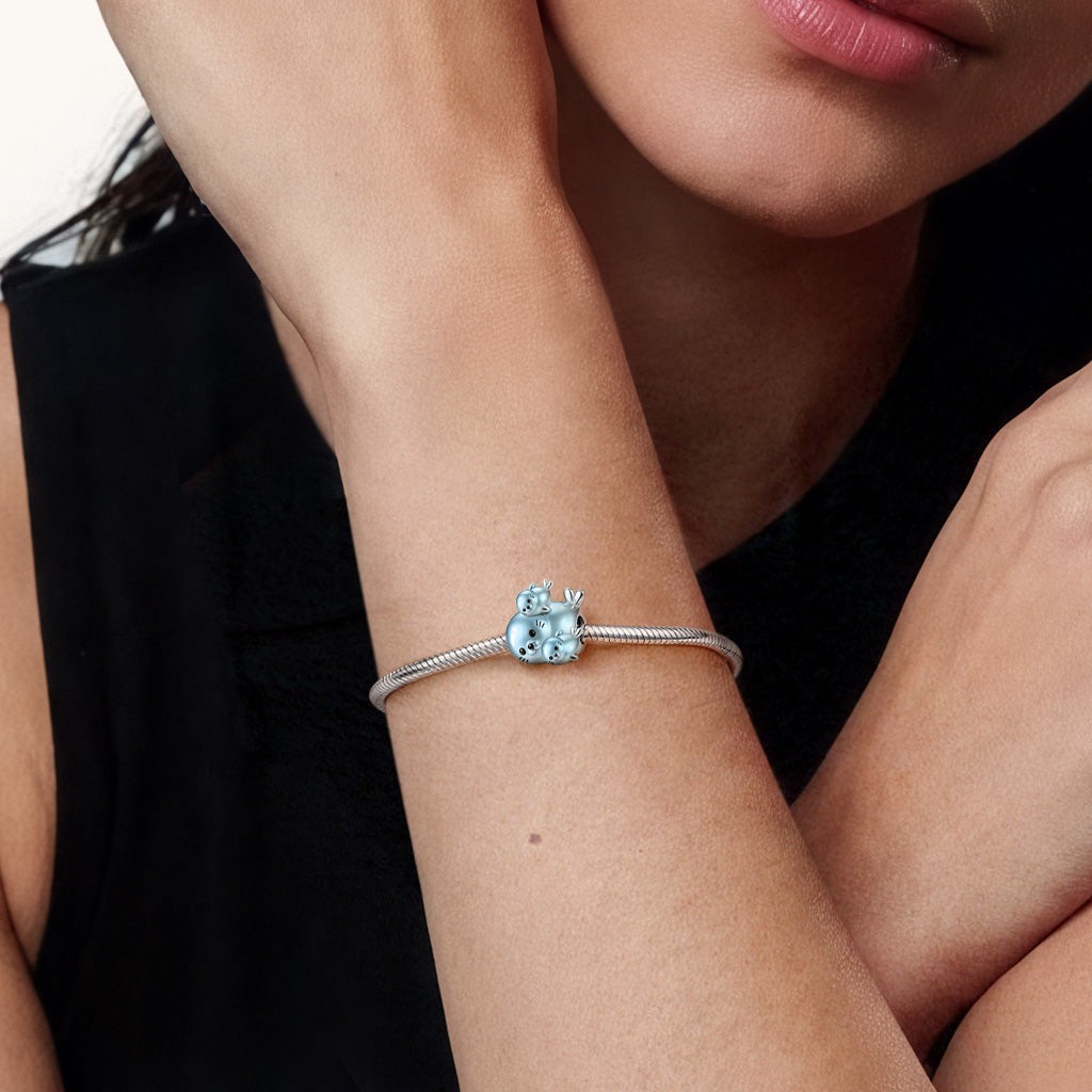 Gnoce Mother's Day Seal Mother & Twin Babies Stopper Charm_2