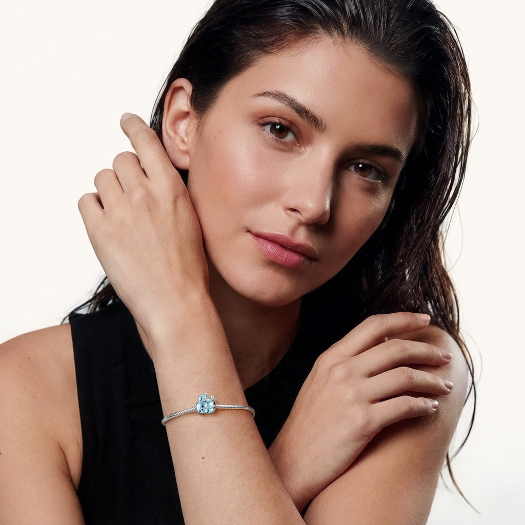 Gnoce Mother's Day Seal Mother & Twin Babies Stopper Charm_4