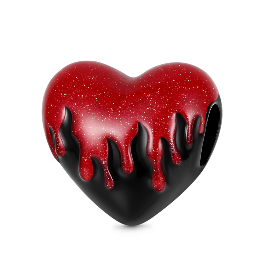 Gnoce Customizable Initial Heart Bead Glow-in-the-Dark Charm_4