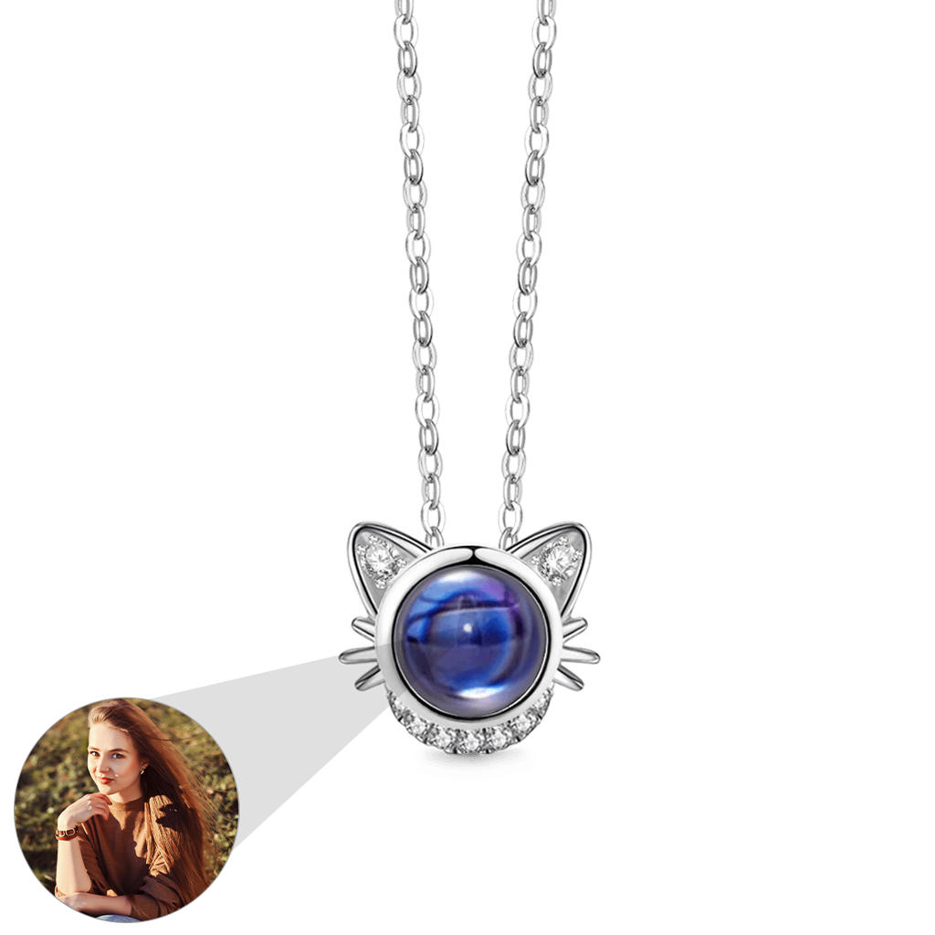 Gnoce Cat Photo Projection Necklace_1