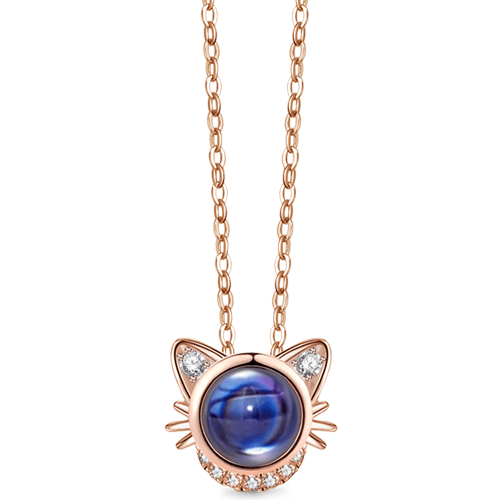 Gnoce Cat Photo Projection Necklace_2