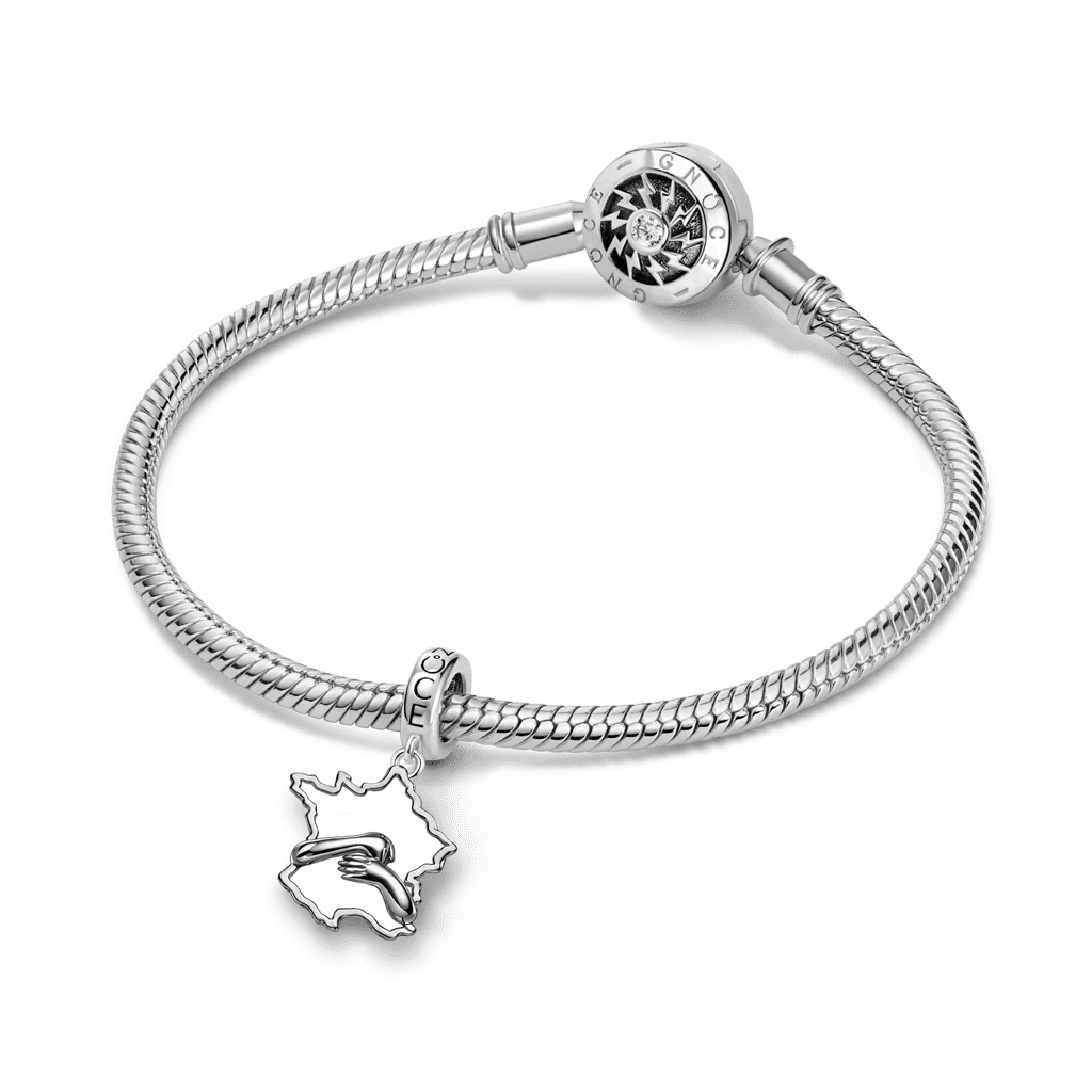 Gnoce Hug France Map Pendant Dangle Charm_3