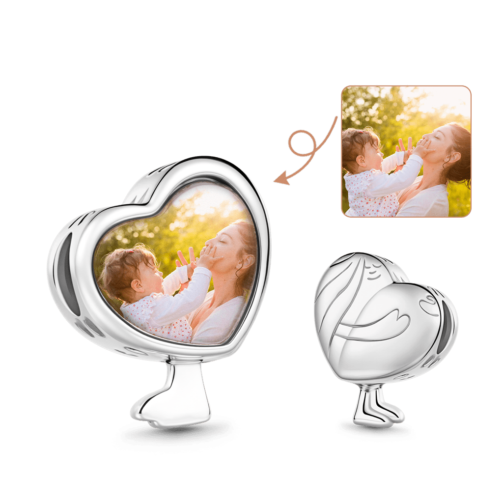 Gnoce Mother's Day Heartwarming Personalized Photo Charm_1