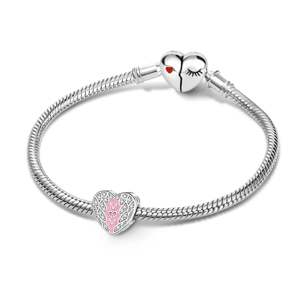 Gnoce Mom Feather Heart Charm_3