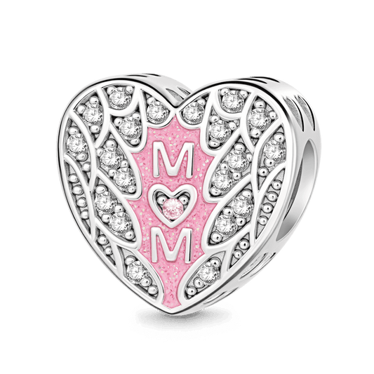 Gnoce Mom Feather Heart Charm_1