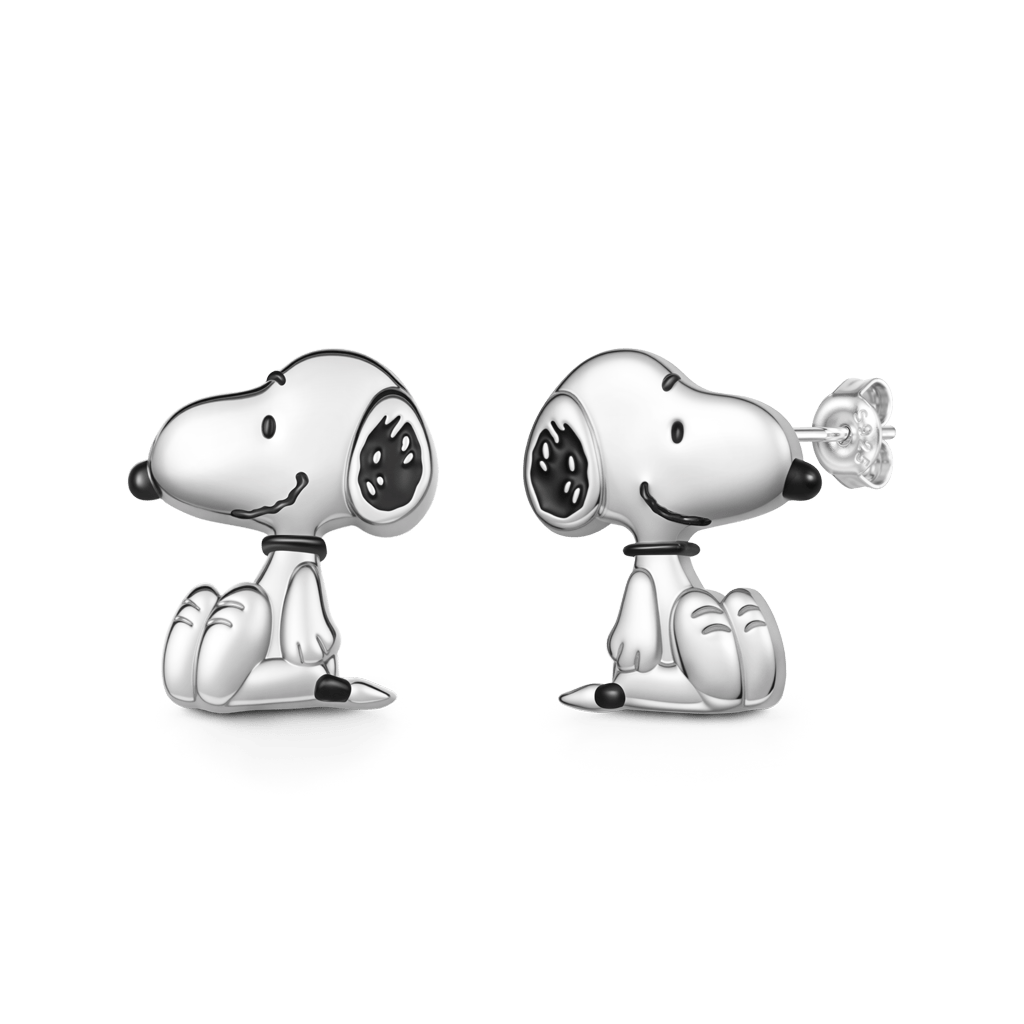 Gnoce Peanuts Snoopy Stud Earrings_1