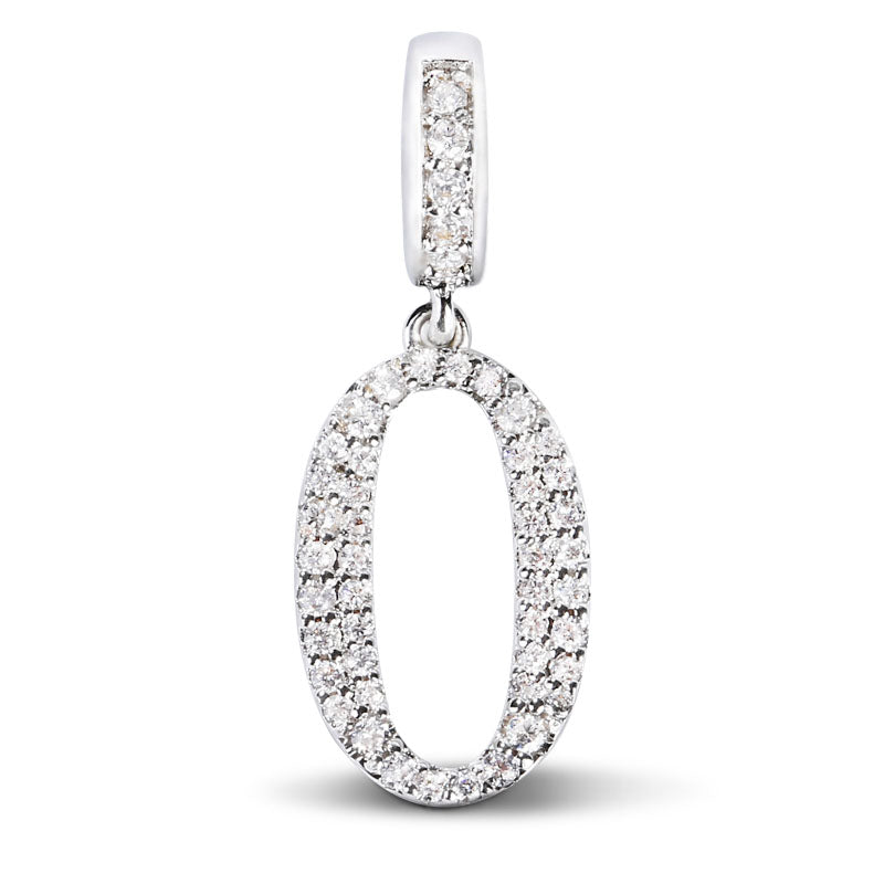 Gnoce "New Start" Number Zero 925 Sterling Silver Number Theme Simple Pendant For Bracelet_1