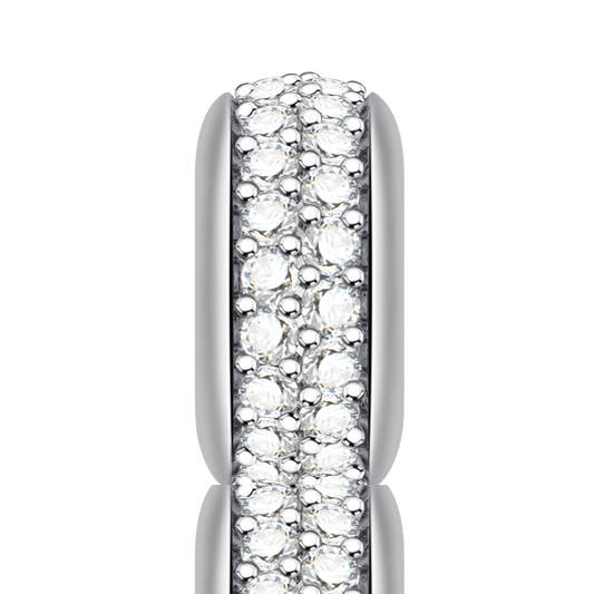 Silver Stopper Sterling Silver inlaid with White Round Stones_1