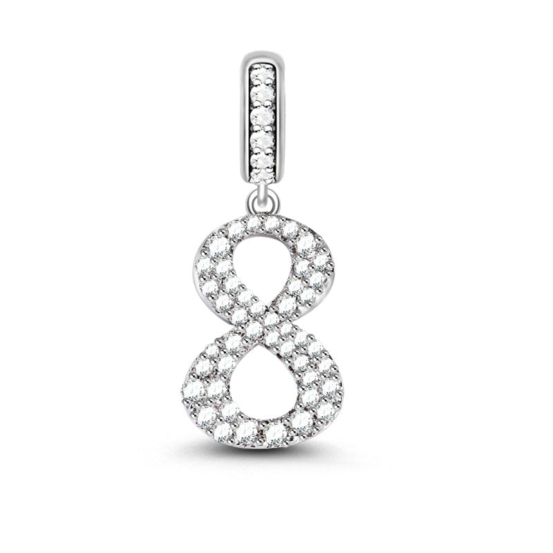 Gnoce "Eternal Happiness" Number Eight Number Theme 925 Sterling Silver Pendant_1