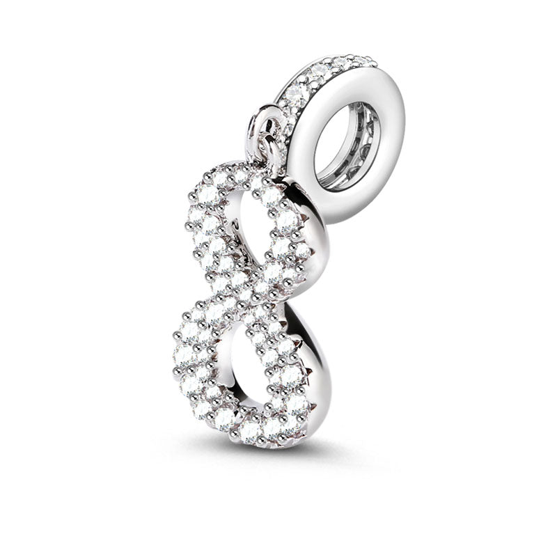 Gnoce "Eternal Happiness" Number Eight Number Theme 925 Sterling Silver Pendant_2