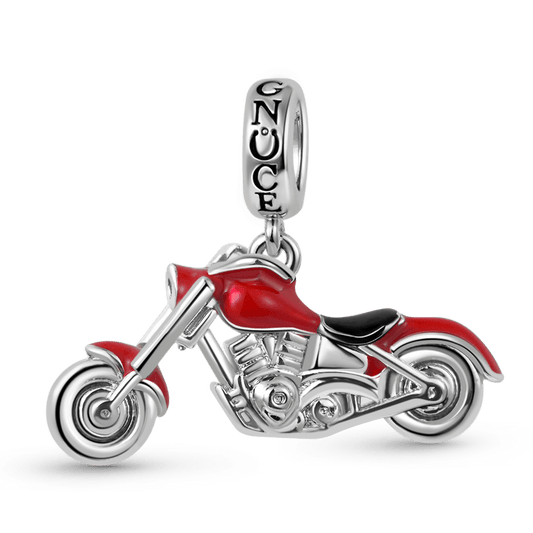 Motorcycle Pendant Dangle Charm Sterling Silver_1