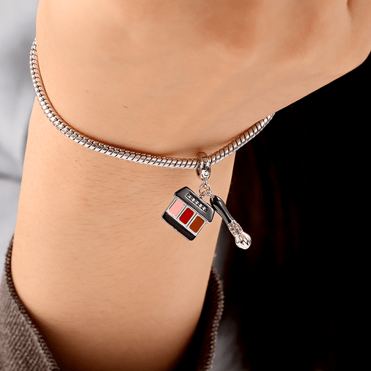 Makeup Tools Pendant Dangle Charm Sterling Silver_3