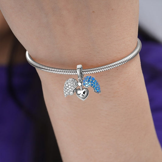 Heart Locket Pendant Dangle Charm Sterling Silver with "Love" Print_5