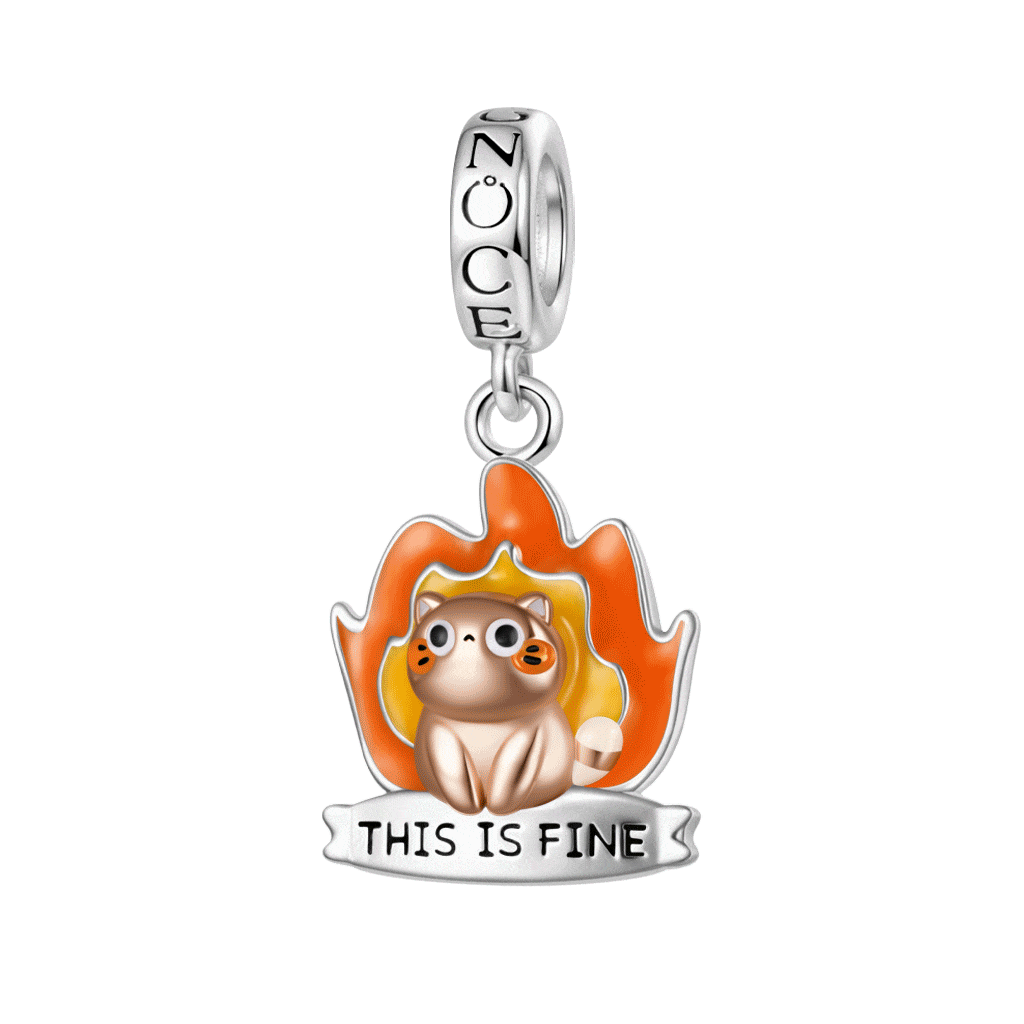 Mochi the Cat Fire Pendant