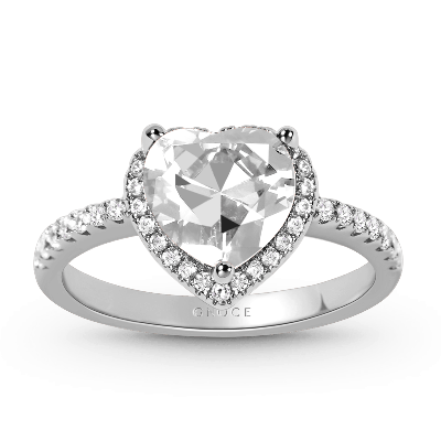 Heart-shaped Engagement Ring