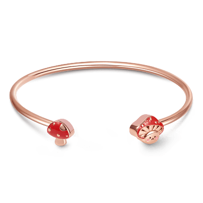 Mushroom Baby Bangle Bracelet