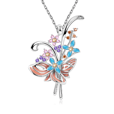 Flower Bouquet Necklace