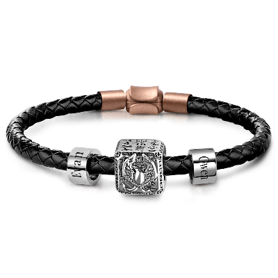 Eagle & Customized Charms Bracelet