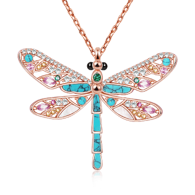 Turquoise Dragonfly Necklace