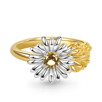 Adjustable Daisy Flower Ring