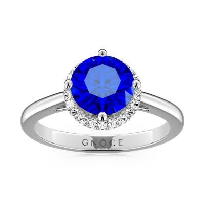 Royal Blue Round-Cut Ring