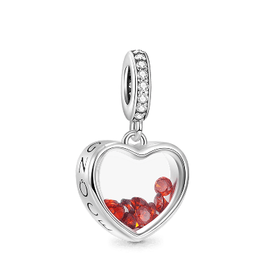 Heart Birthstone Pendant