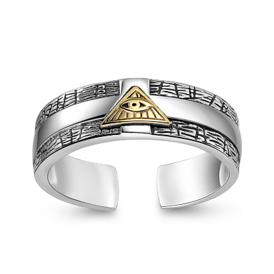 Adjustable Eye of God Ring