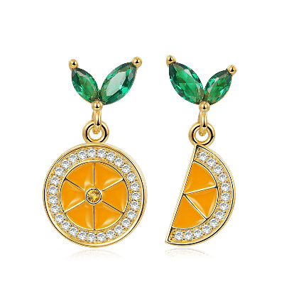 Lemon Dangle Earrings